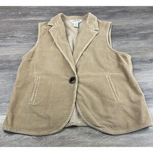 Orvis Women's Corduroy Vest, Size Medium Brown , Fishing , Casual